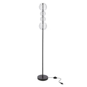 Lampa podłogowa LED Playa czarna 3000K 15W z bezbarwnym kloszem