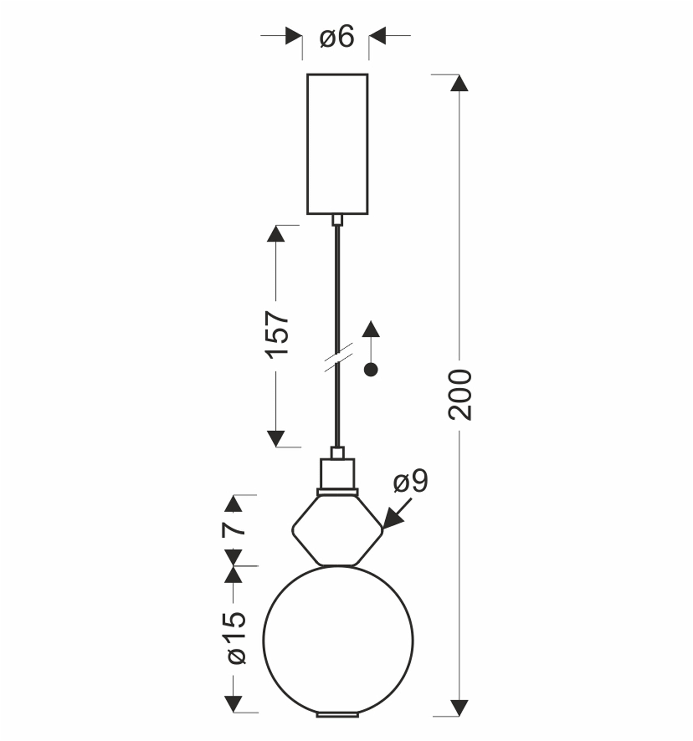 Lampa wisząca LED Flores mosiężno-brązowa 3000K 7W z białym kloszem