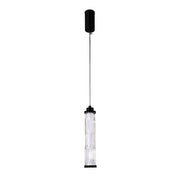 Lampa wisząca LED Corte czarna matowa 3000K 10W z bezbarwnym kloszem