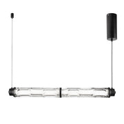 Lampa wisząca LED Corte czarna matowa 3000K 18W z bezbarwnym kloszem
