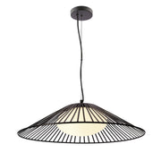 Lampa wisząca Sonte 60 czarna GX53 10W z białym kloszem