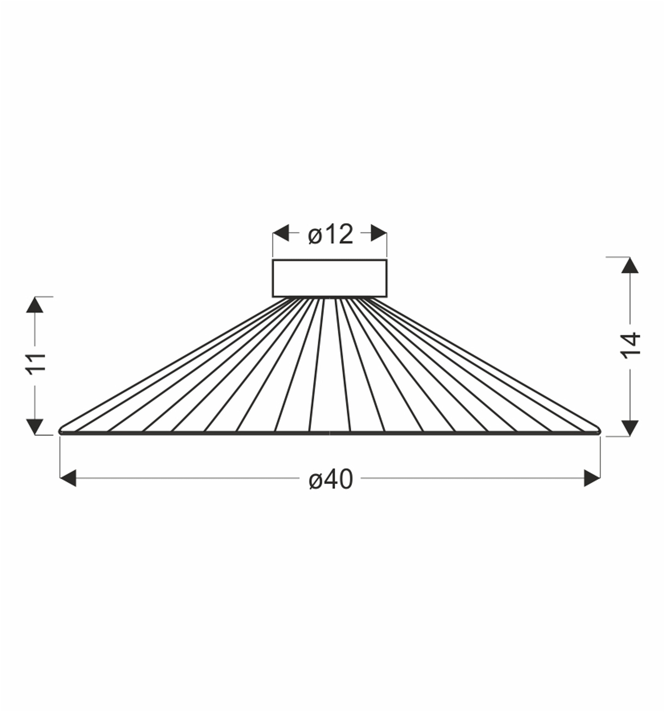 Lampa sufitowa Sonte 40 czarna GX53 10W z białym kloszem