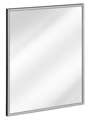 Lustro z podświetleniem LED Alice 83x68 cm w grafitowej ramie
