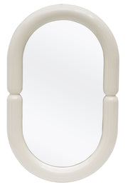 Lustro Noctiss 80x50 cm w białej ramie