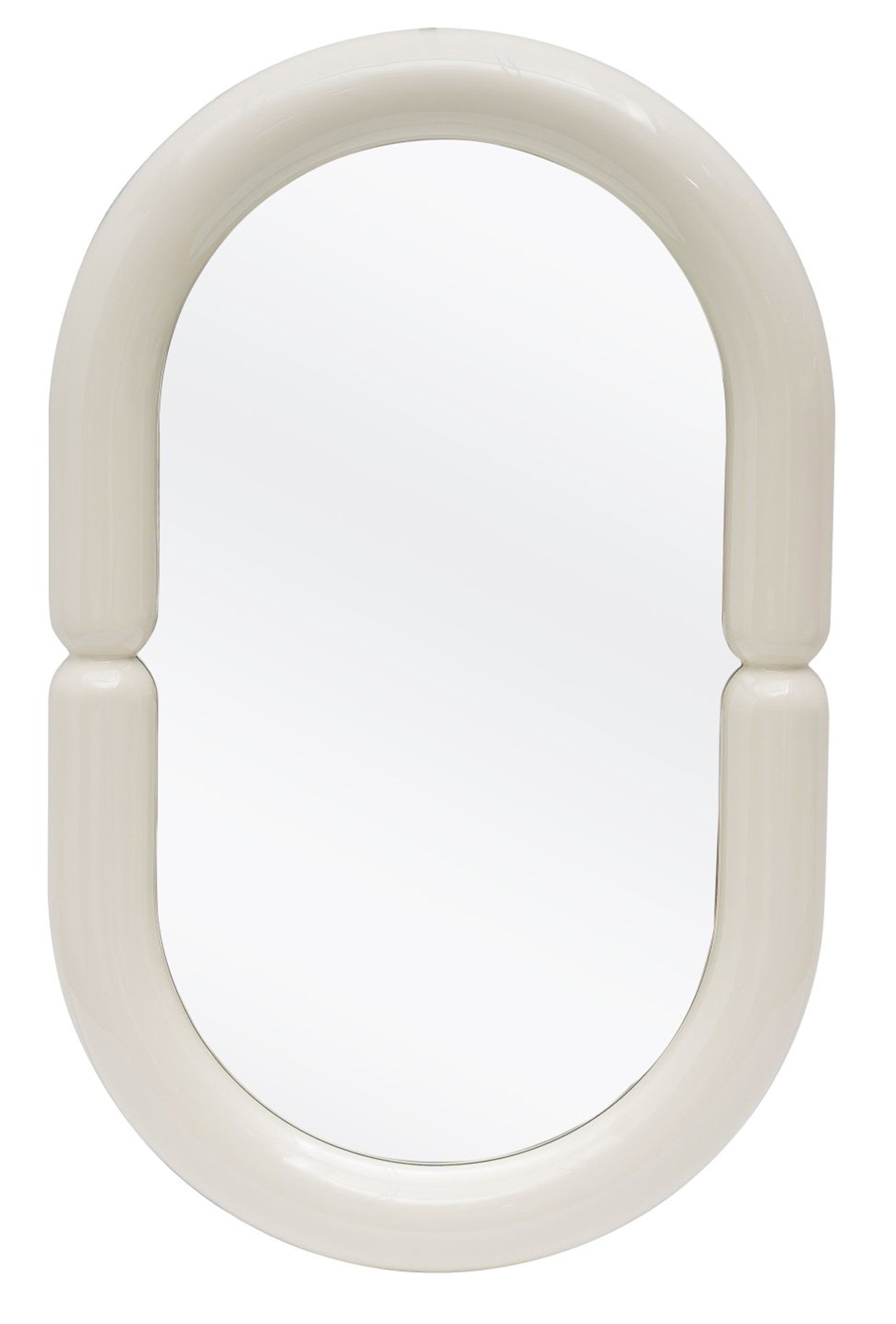 Lustro Noctiss 80x50 cm w białej ramie