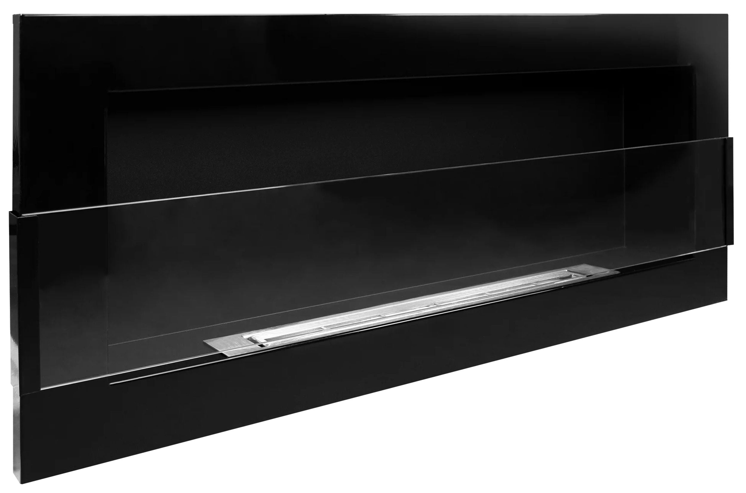 Biokominek Maltern 90x40 cm z szybą czarny połysk z certyfikatem TÜV