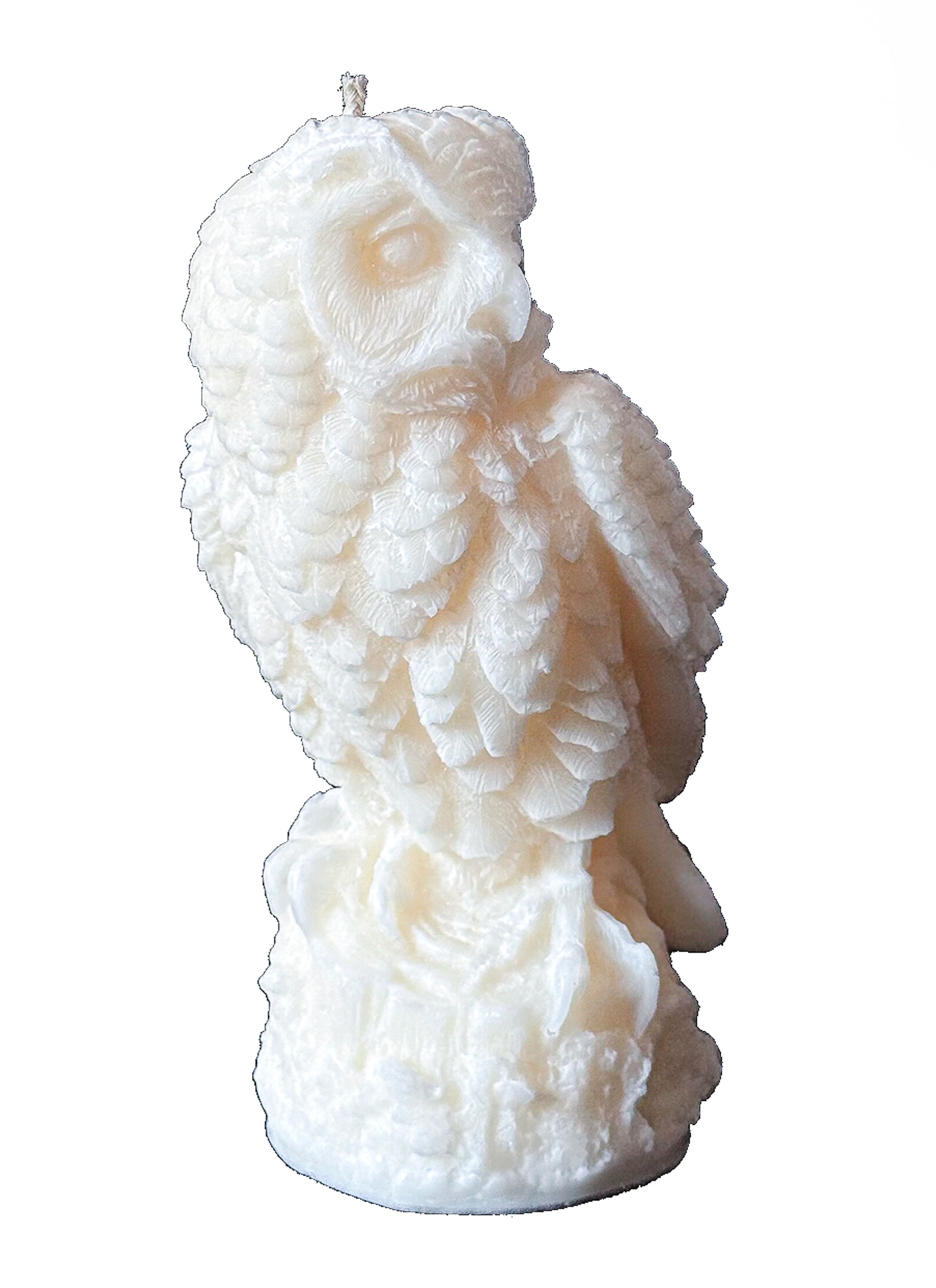 Świeca z wosku palmowego Owl Statue 350 g