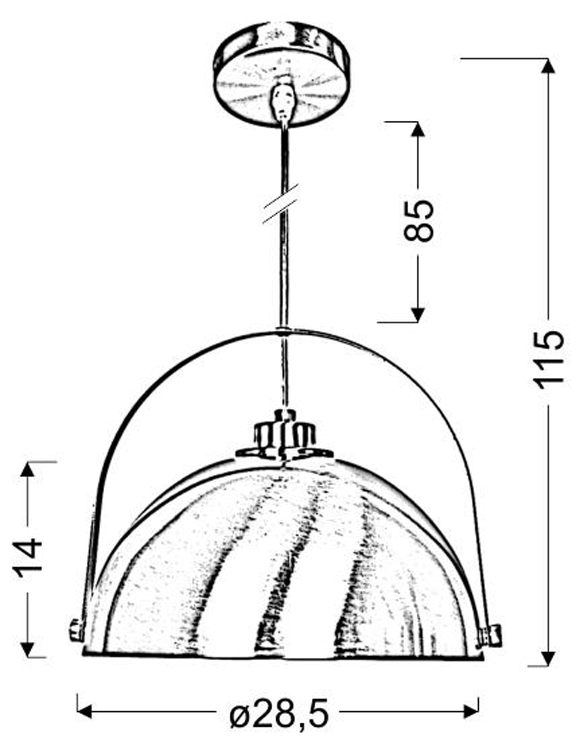 Lampa Wisząca Tero satyna E27