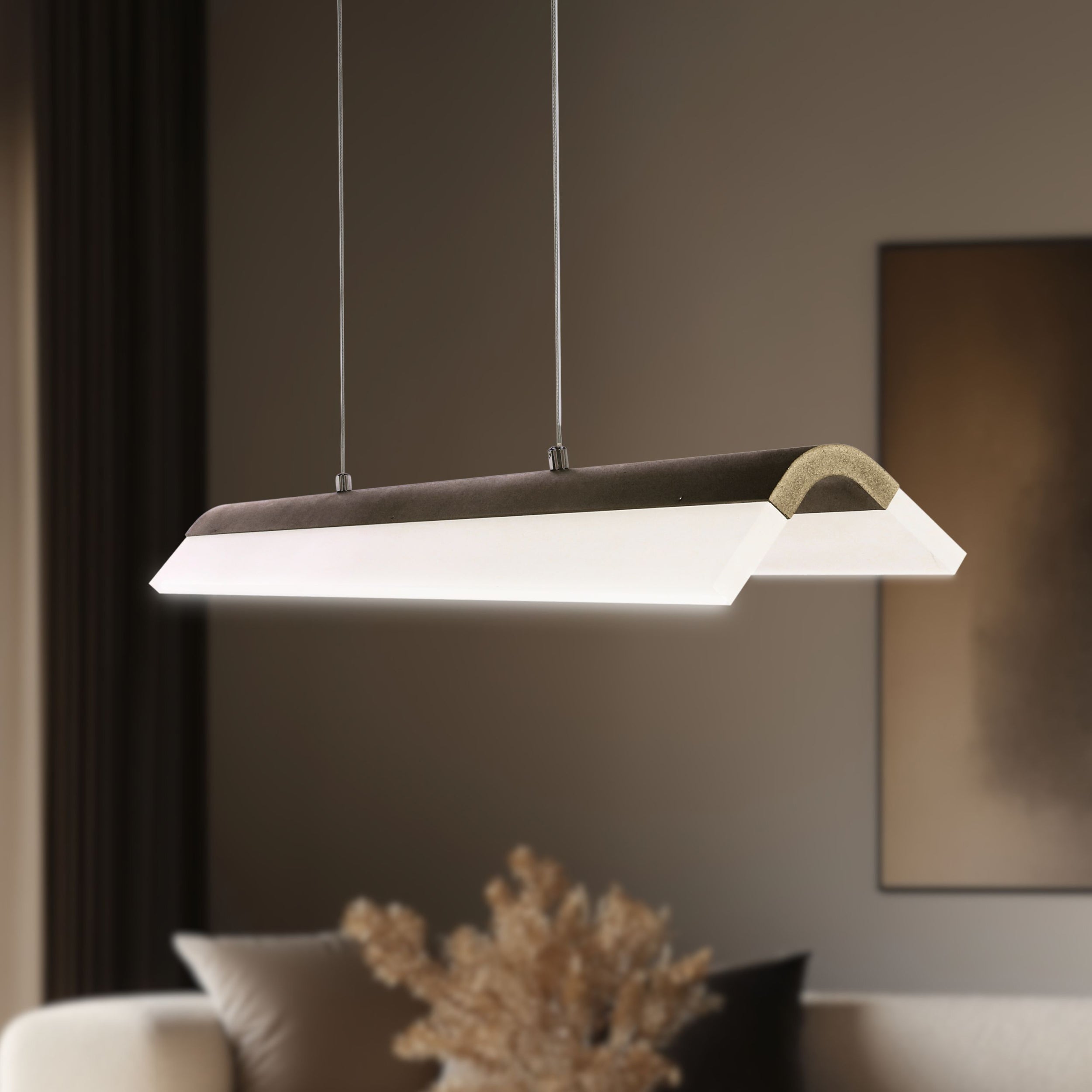 Lampa Wisząca LED Curacoa brązowa