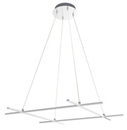Lampa wisząca LED Andros 70x70 srebrna 4000K 40W