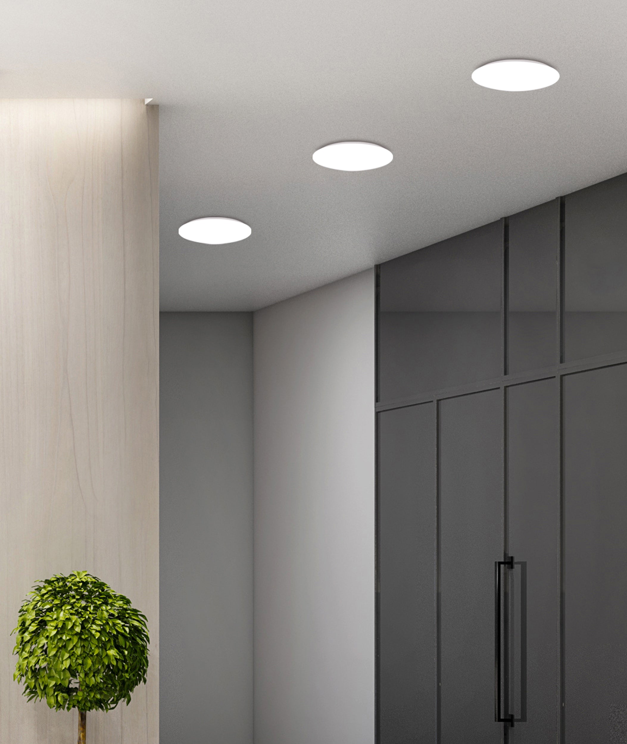 Plafon LED Mega 23 cm biały