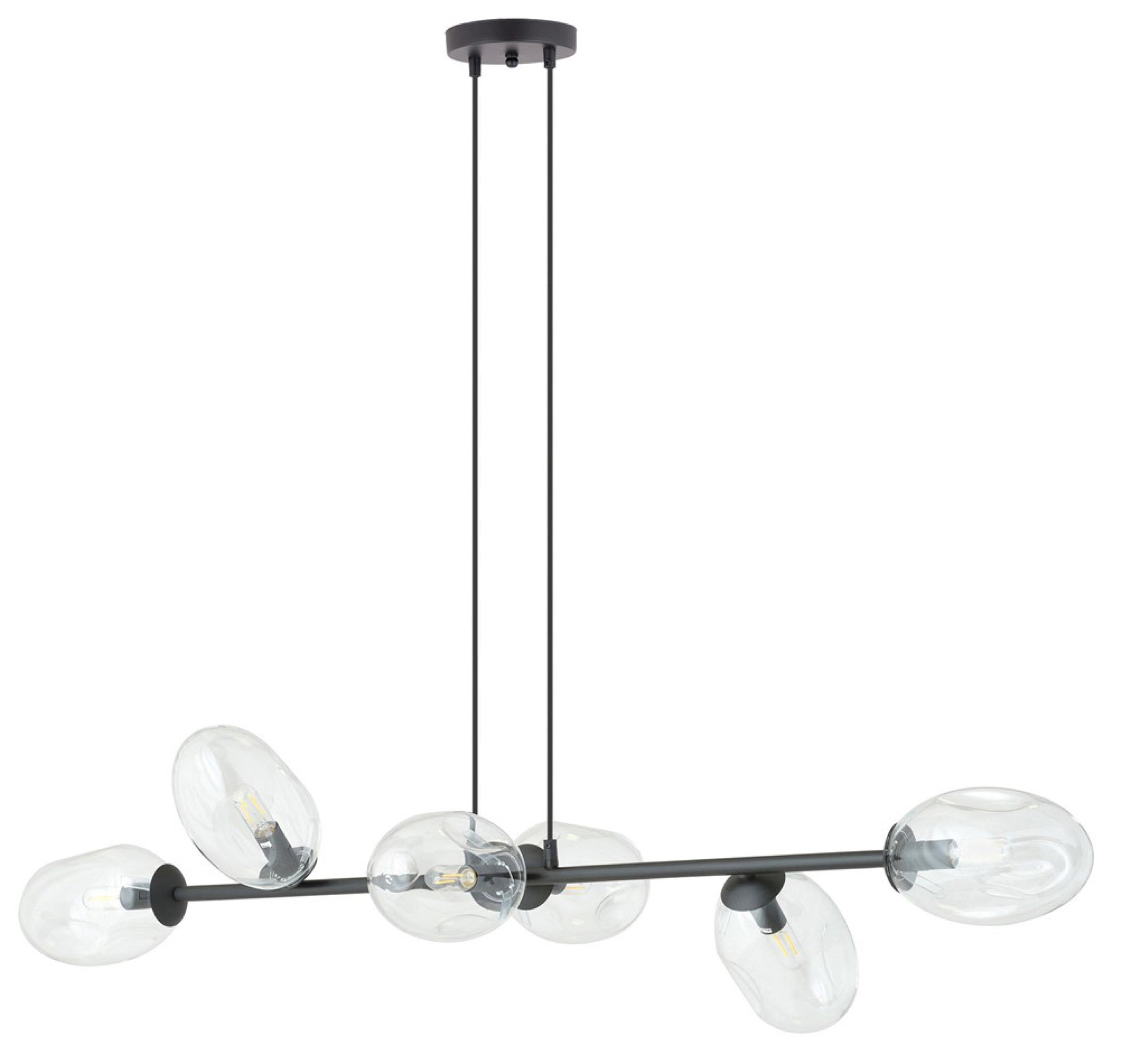 Lampa sufitowa Pandora x6 czarna