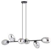 Lampa sufitowa Pandora x6 czarno-szara
