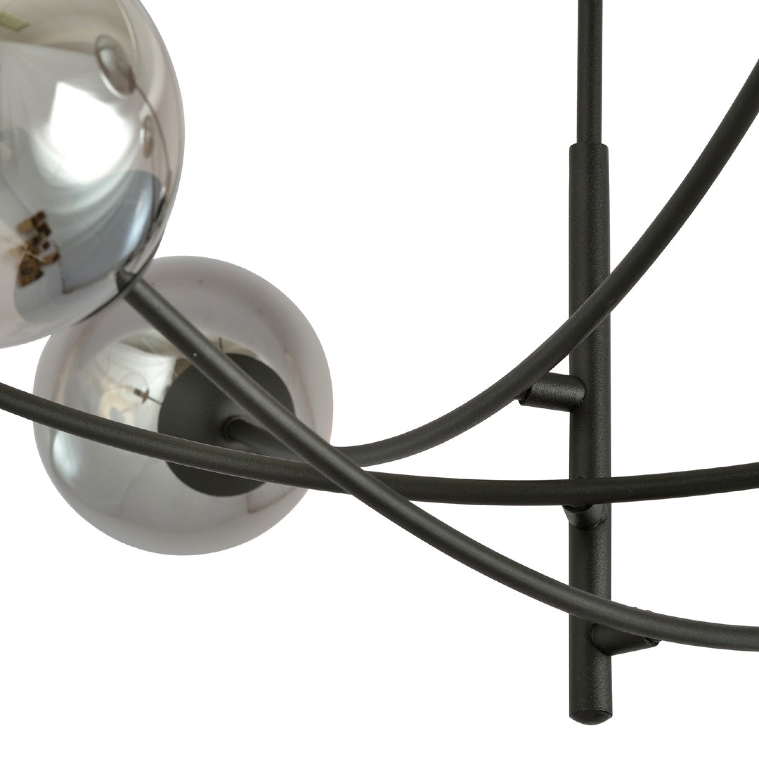Lampa sufitowa Hunter x4 czarno-szara
