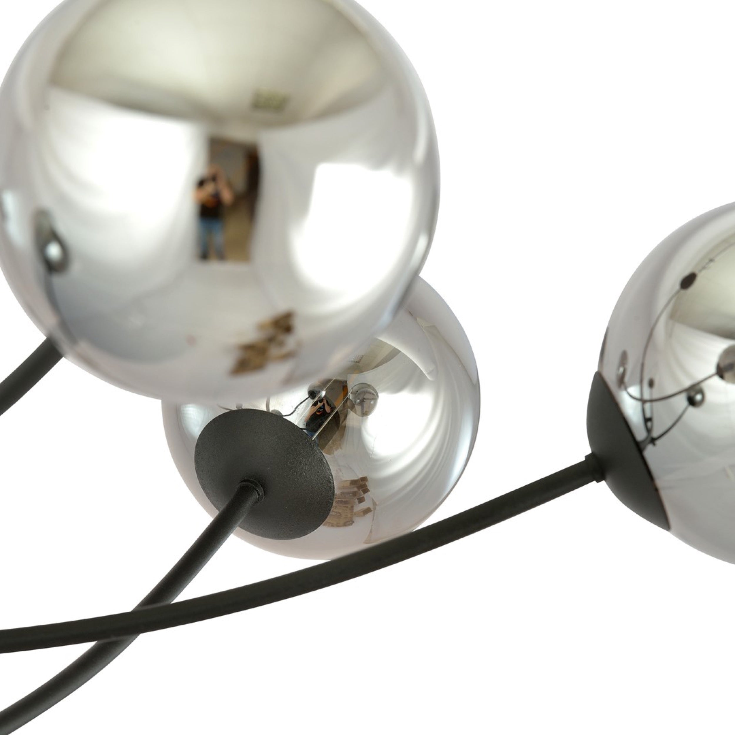Lampa sufitowa Hunter x4 czarno-szara