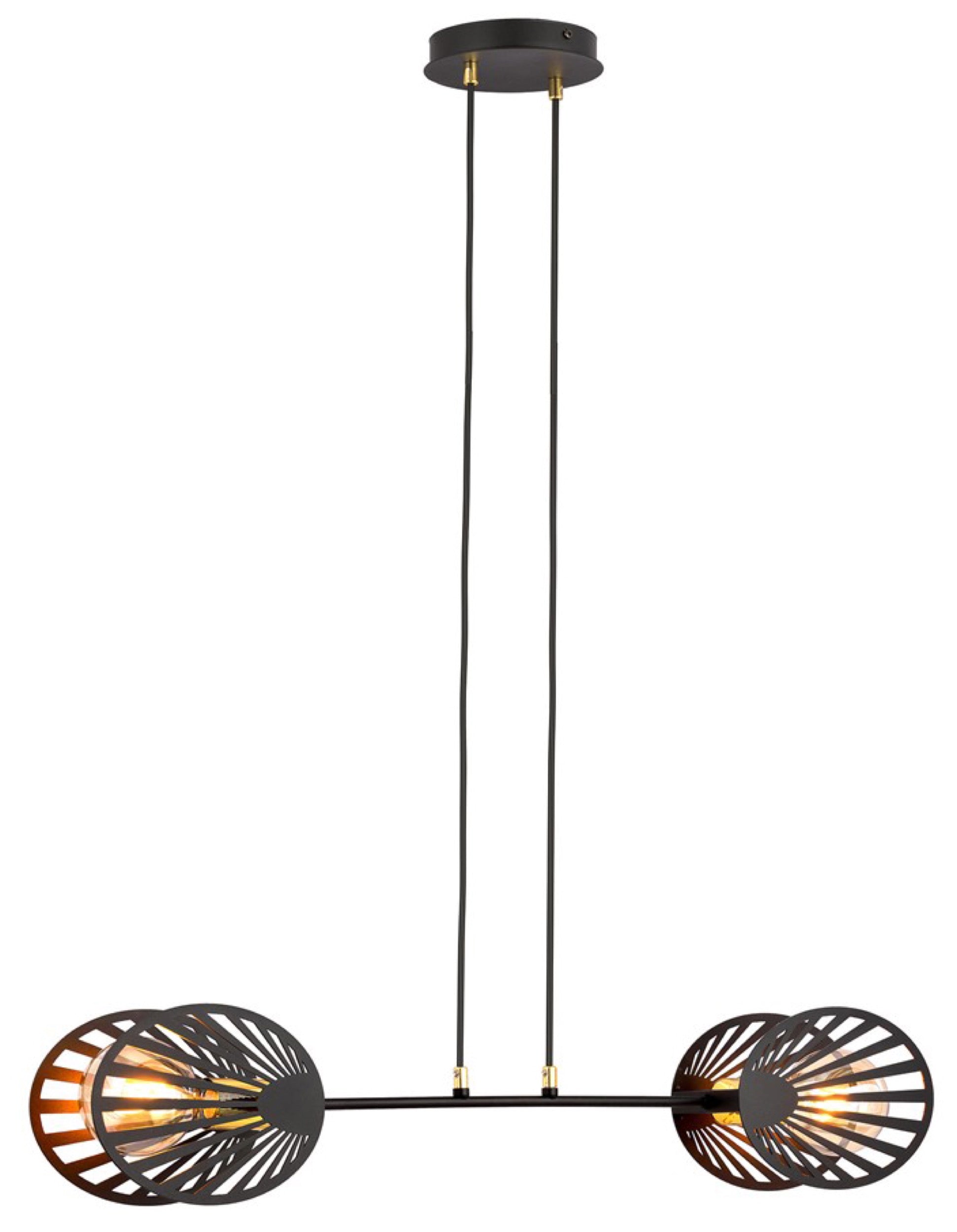 Lampa sufitowa Playa x2 czarna