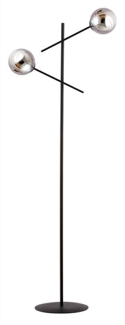 Lampa podłogowa Linear x2 czarno-szara