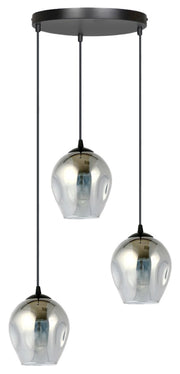 Lampa sufitowa Istar x3 czarno-szara