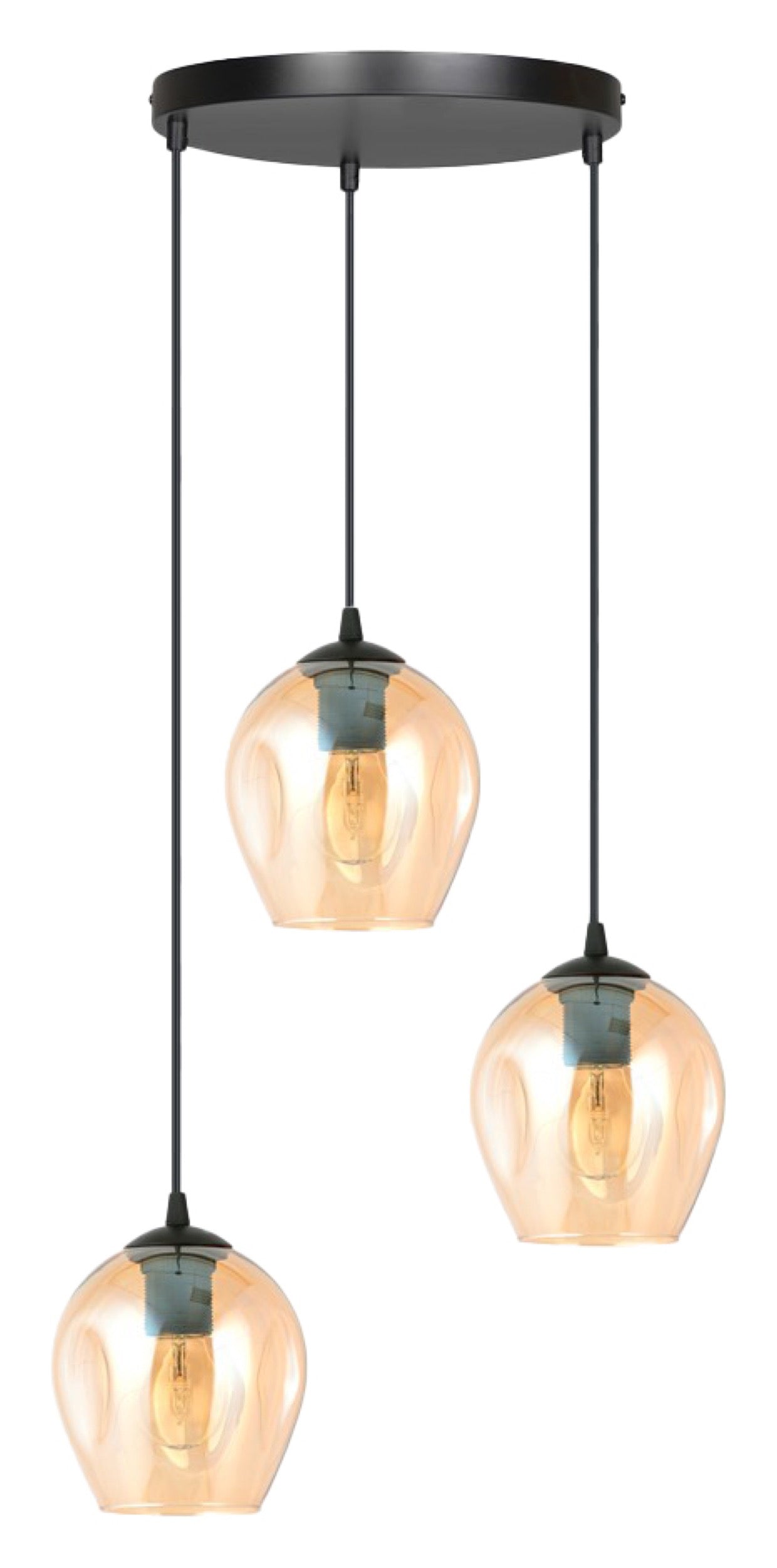 Lampa sufitowa Istar x3 czarno-beżowa