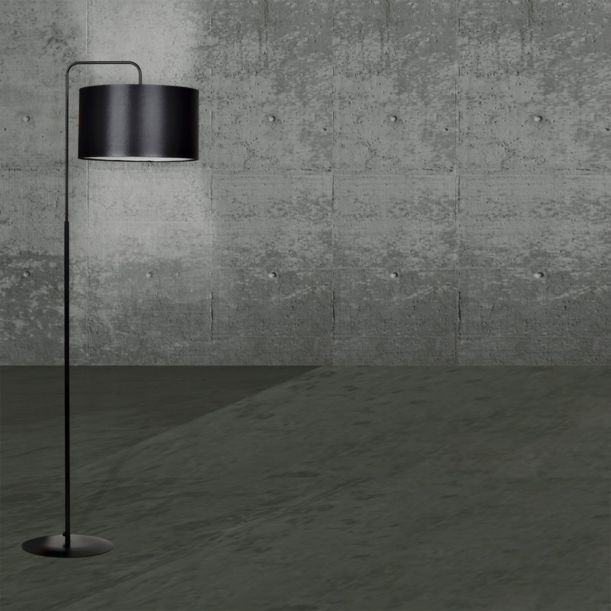 Lampa podłogowa Trapo czarna