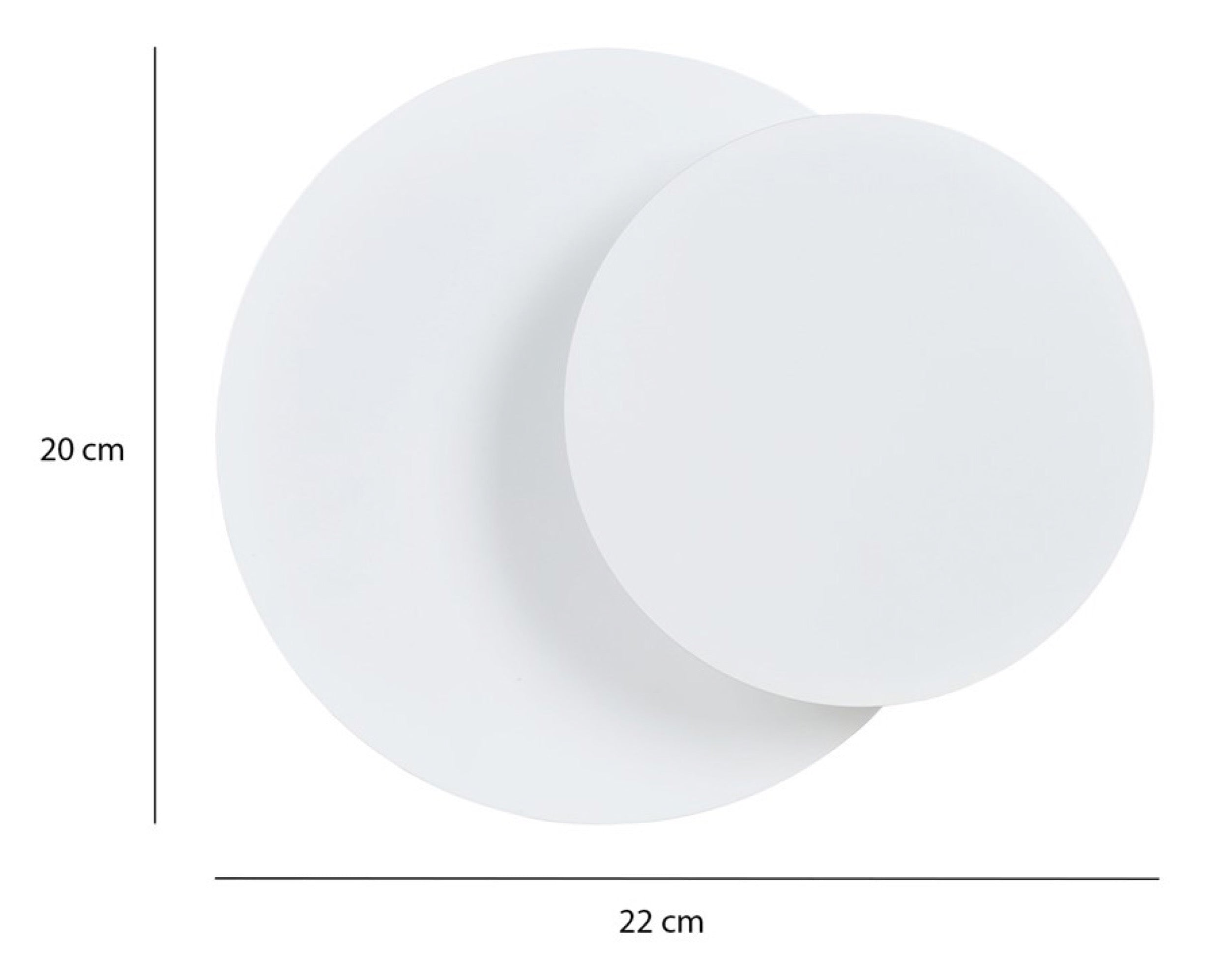 Kinkiet ścienny Circle III biały