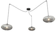 Lampa sufitowa Origo x3 czarno-szara