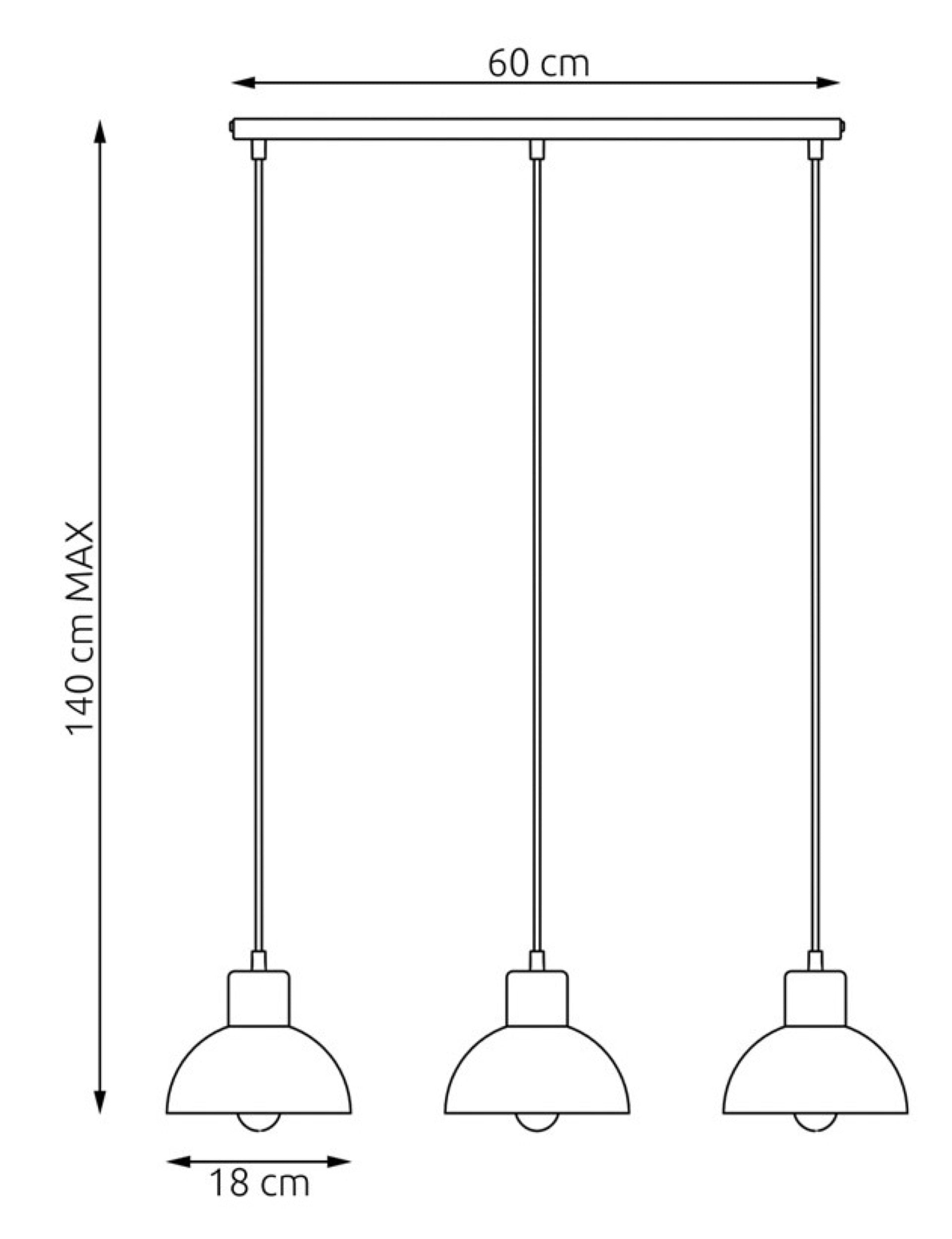 Lampa sufitowa Seco I x3 biała