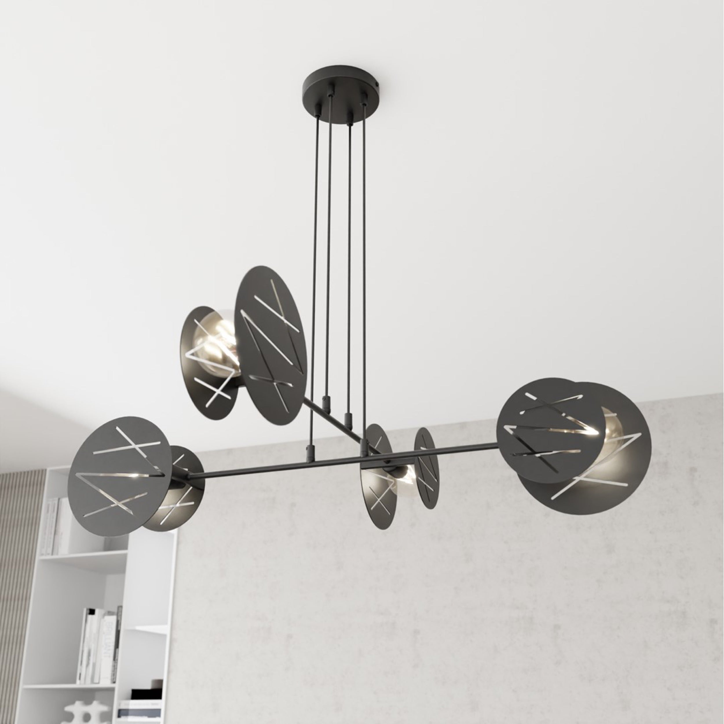 Lampa sufitowa Xotic x4 czarna