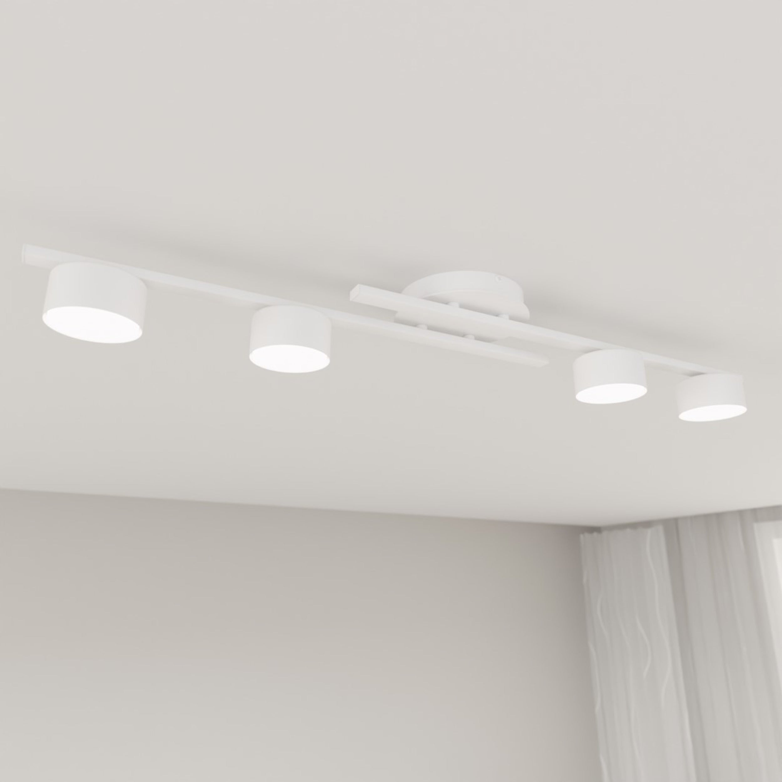 Lampa sufitowa Fragment x4 biała