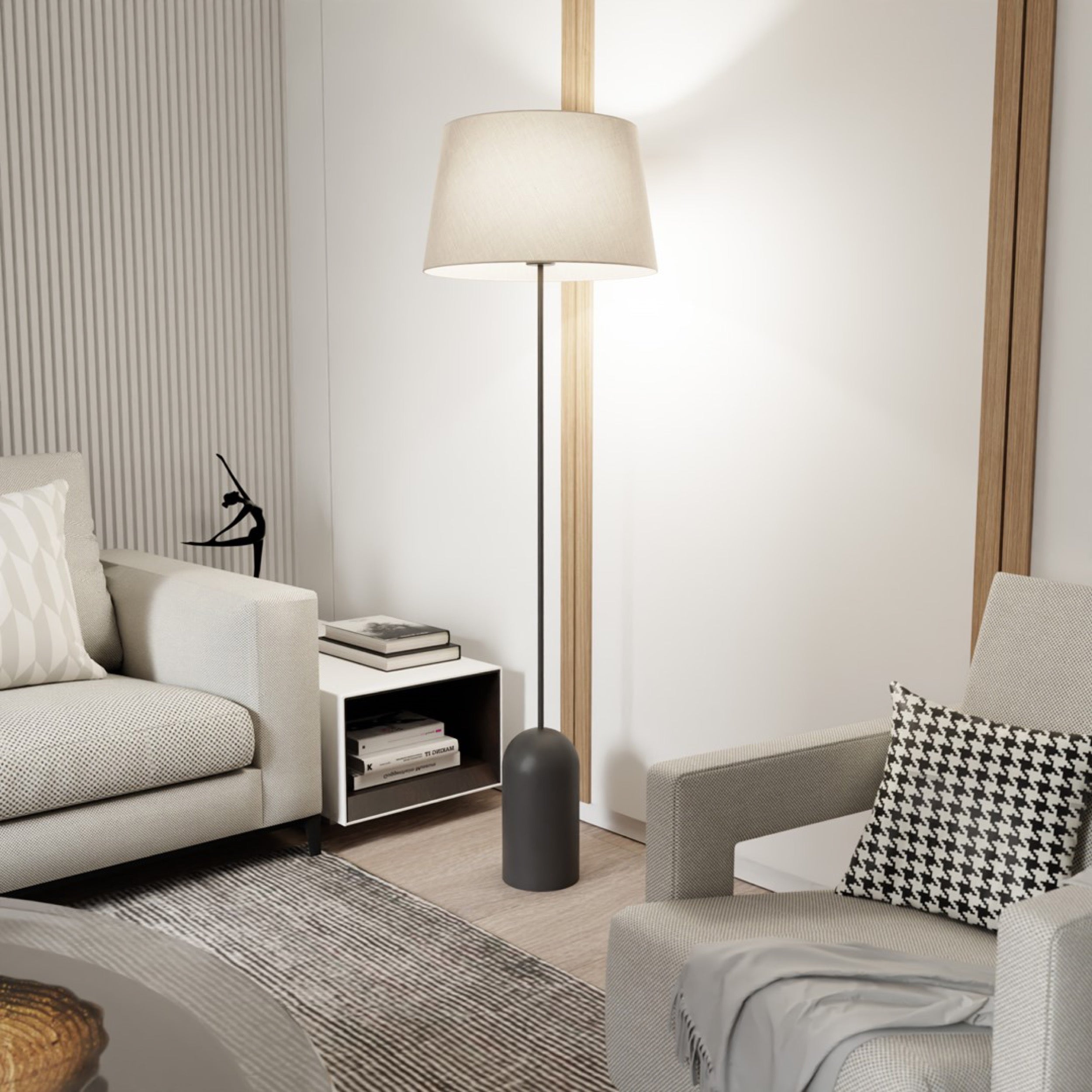 Lampa podłogowa Pearl beżowa