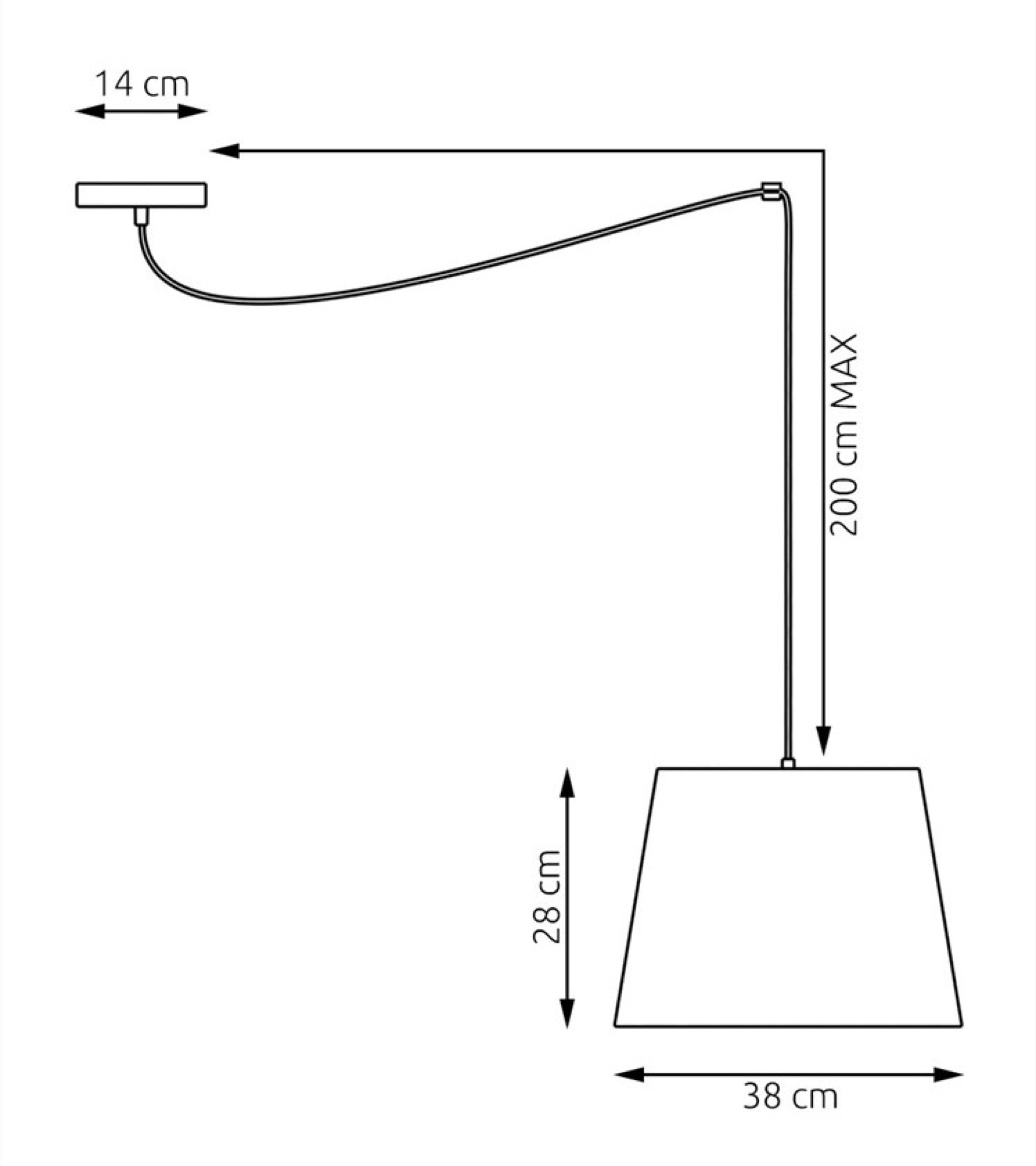 Lampa sufitowa Ascot beżowa