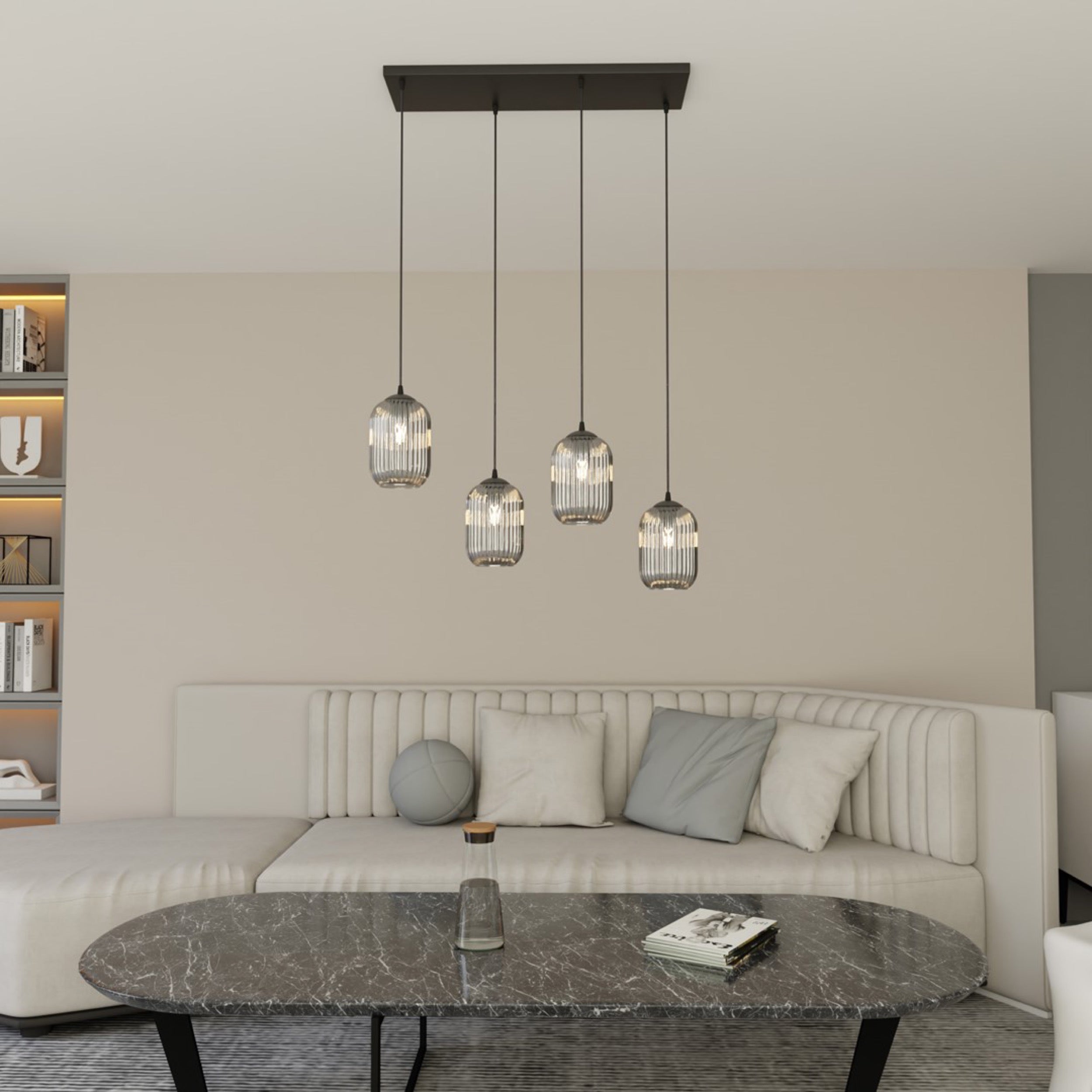 Lampa sufitowa Verdi I x4 czarna