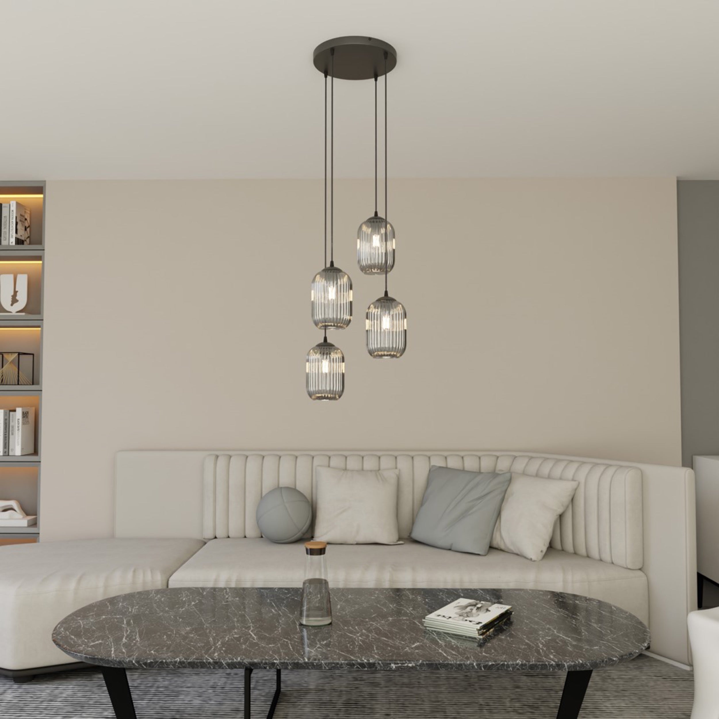 Lampa sufitowa Verdi II x4 czarna
