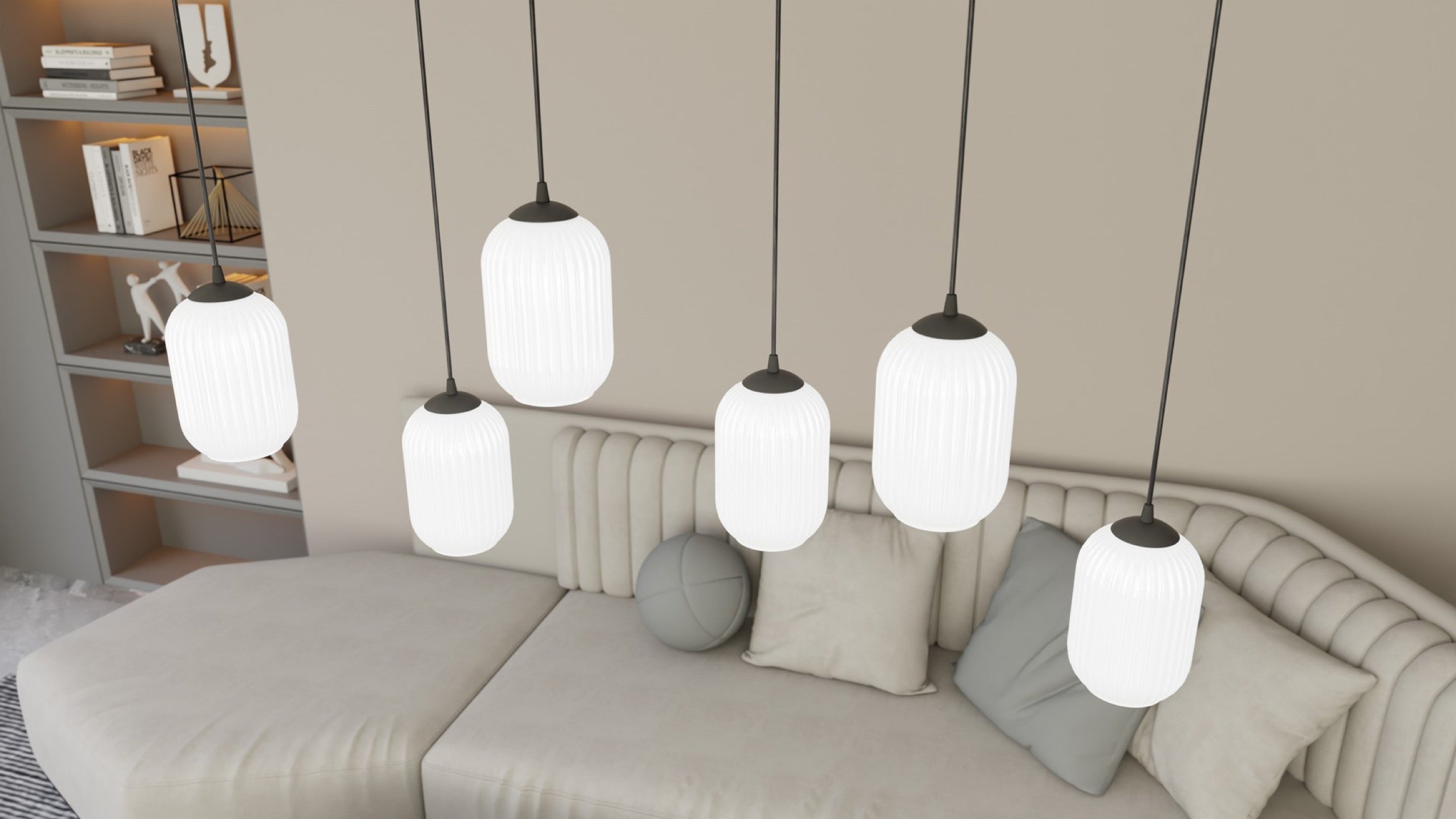 Lampa sufitowa Verdi III x4 czarna