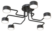 Lampa sufitowa Kurage x6 czarna