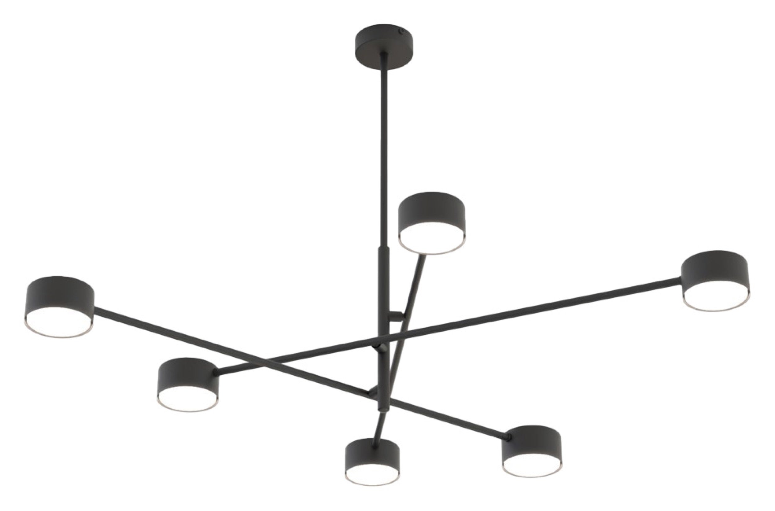 Lampa sufitowa Natsu x6 czarna
