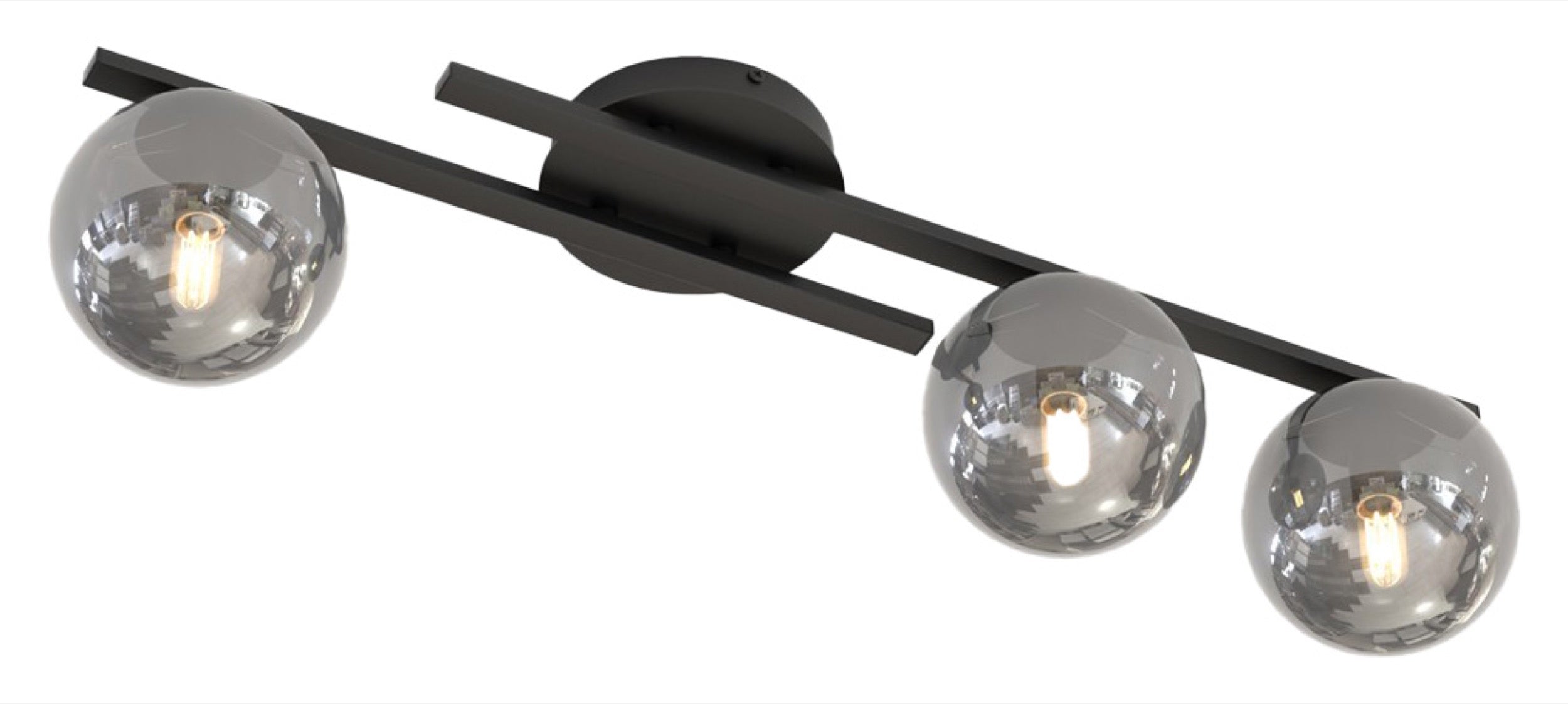 Lampa sufitowa Kairo x3 czarna