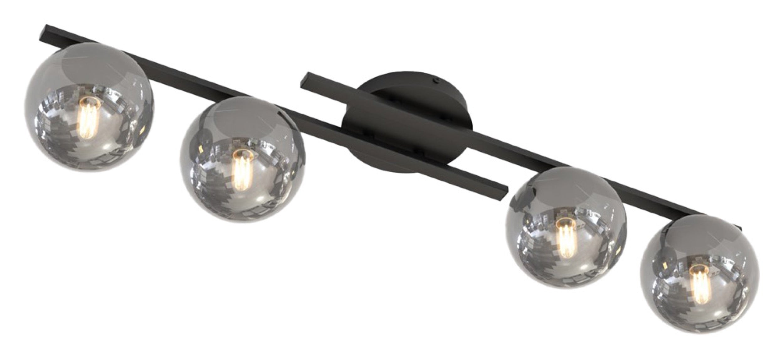 Lampa sufitowa Kairo x4 czarna