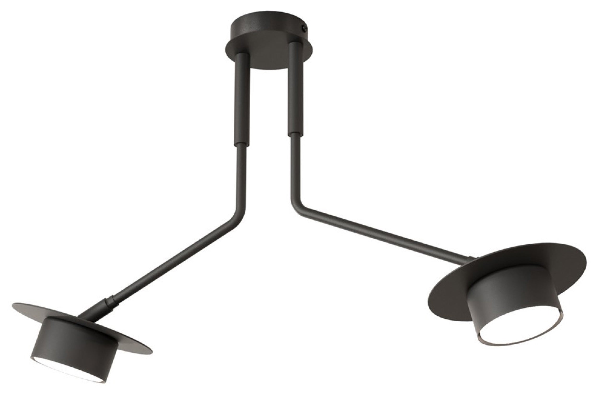 Lampa sufitowa Mizu x2 czarna
