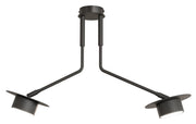 Lampa sufitowa Mizu x2 czarna