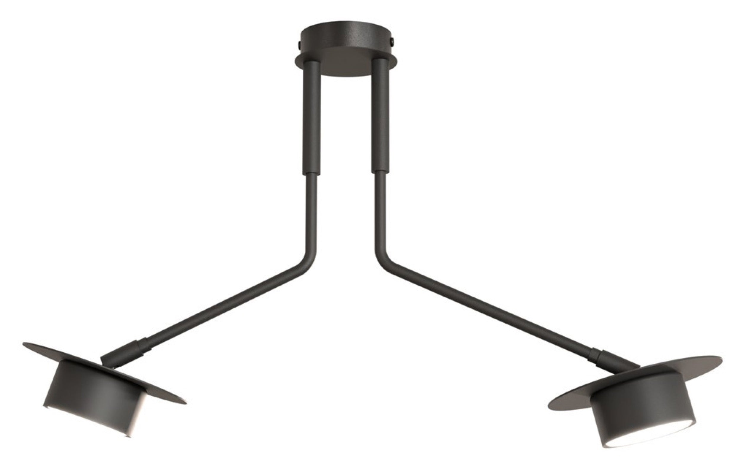 Lampa sufitowa Mizu x2 czarna