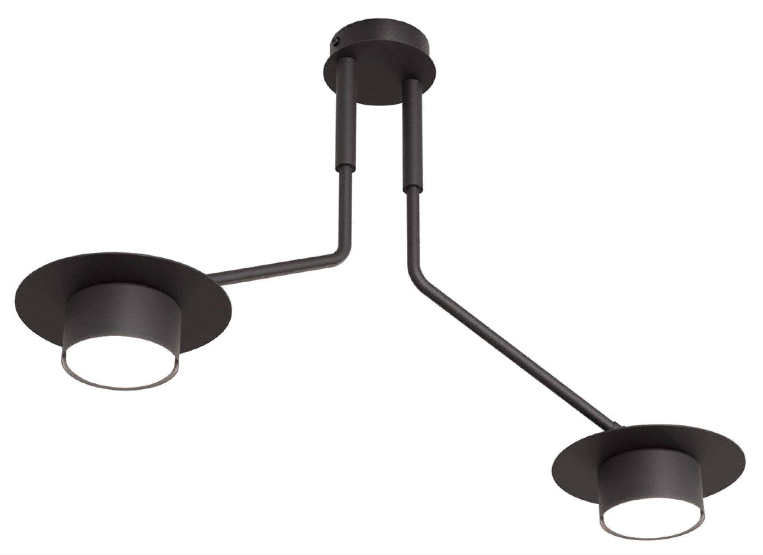 Lampa sufitowa Mizu x2 czarna