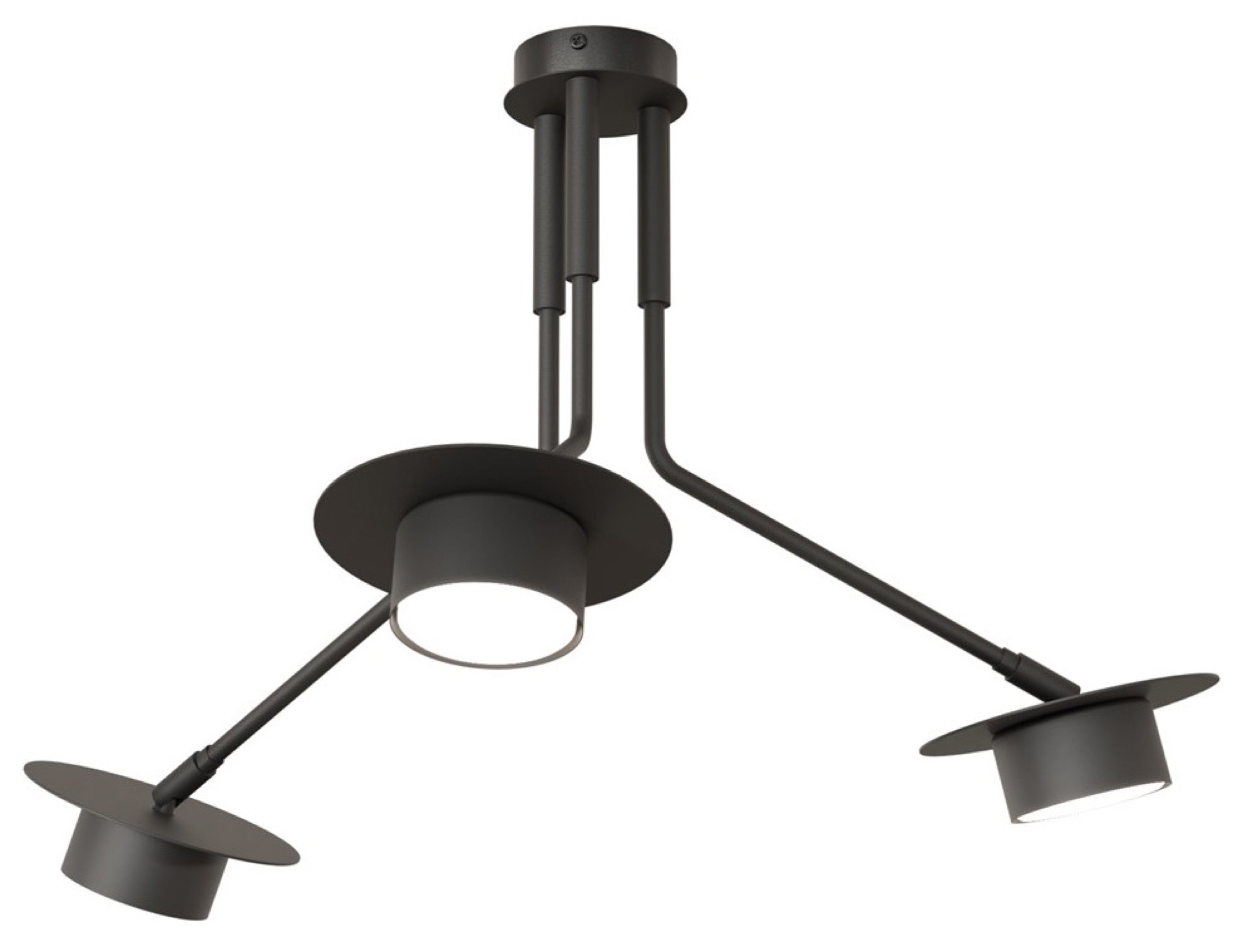 Lampa sufitowa Mizu x3 czarna