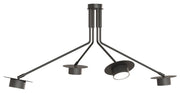 Lampa sufitowa Mizu x4 czarna