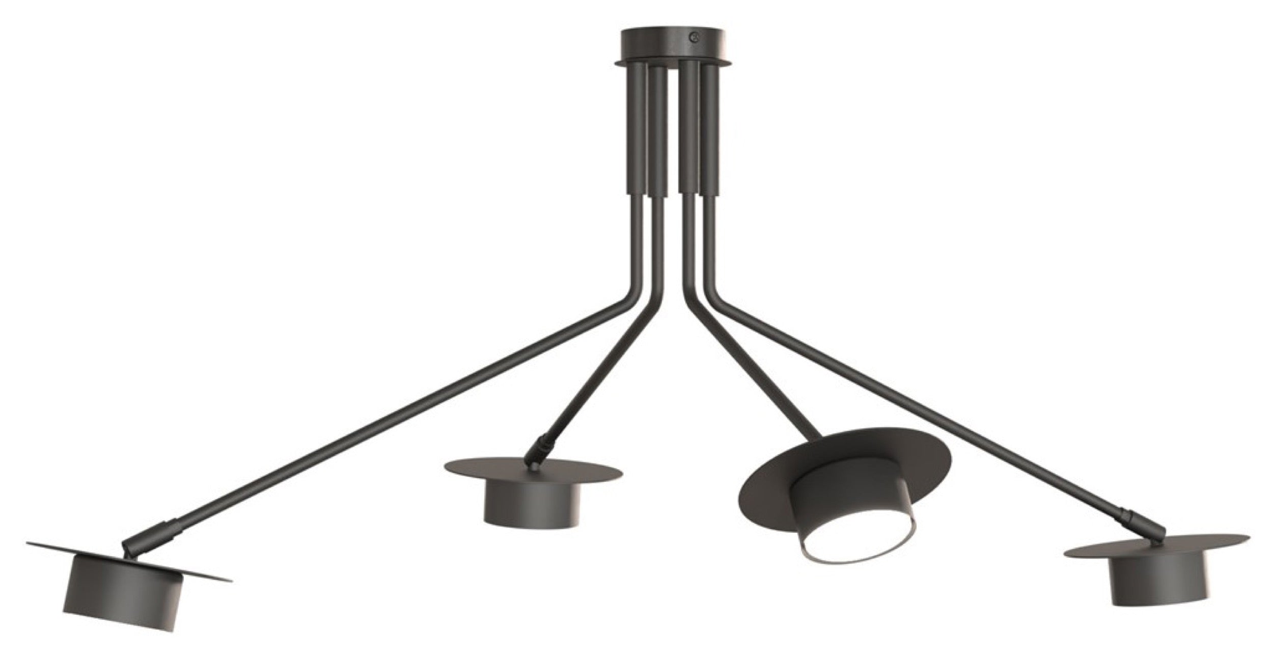 Lampa sufitowa Mizu x4 czarna