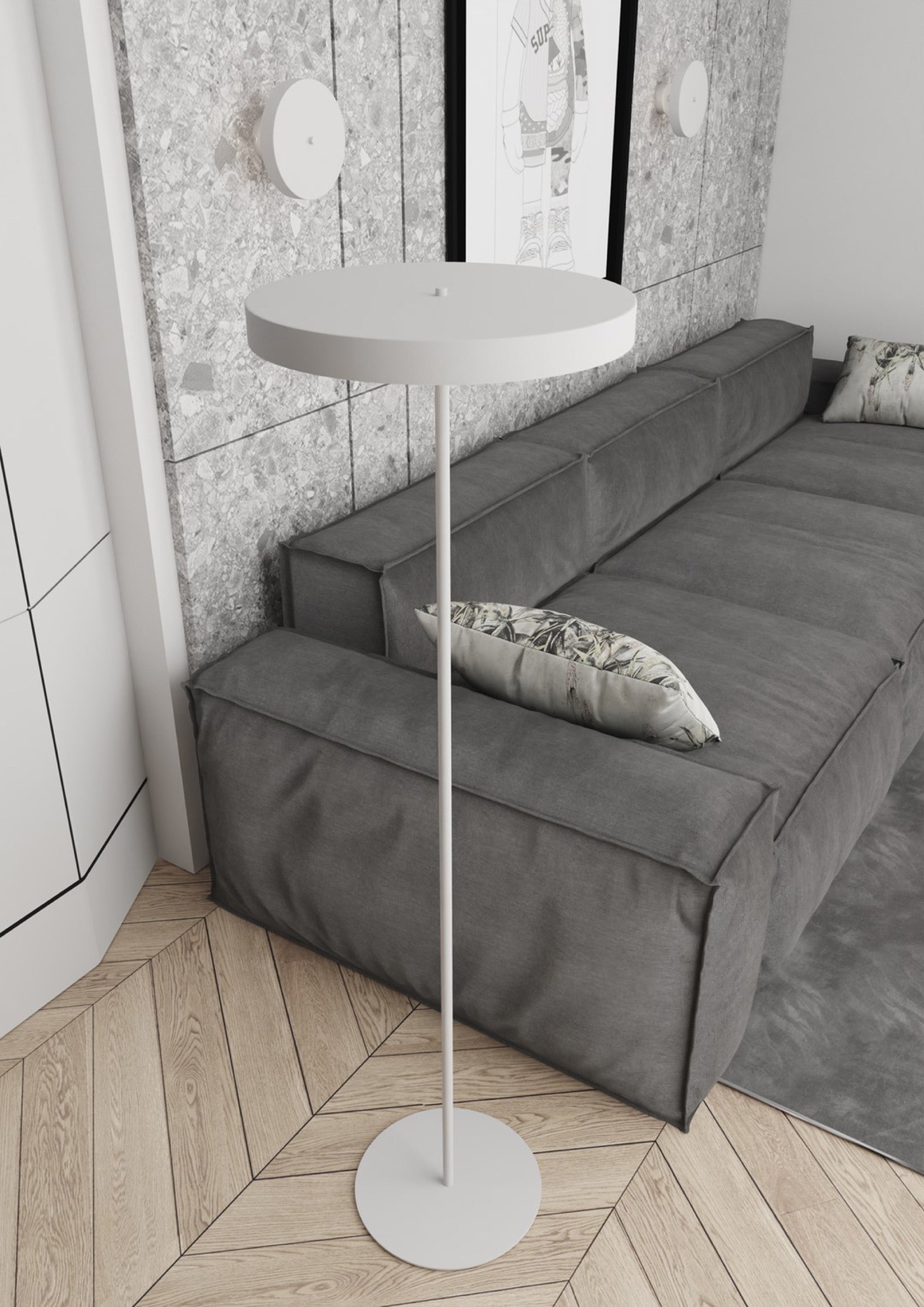 Lampa podłogowa Nemo x3 biała