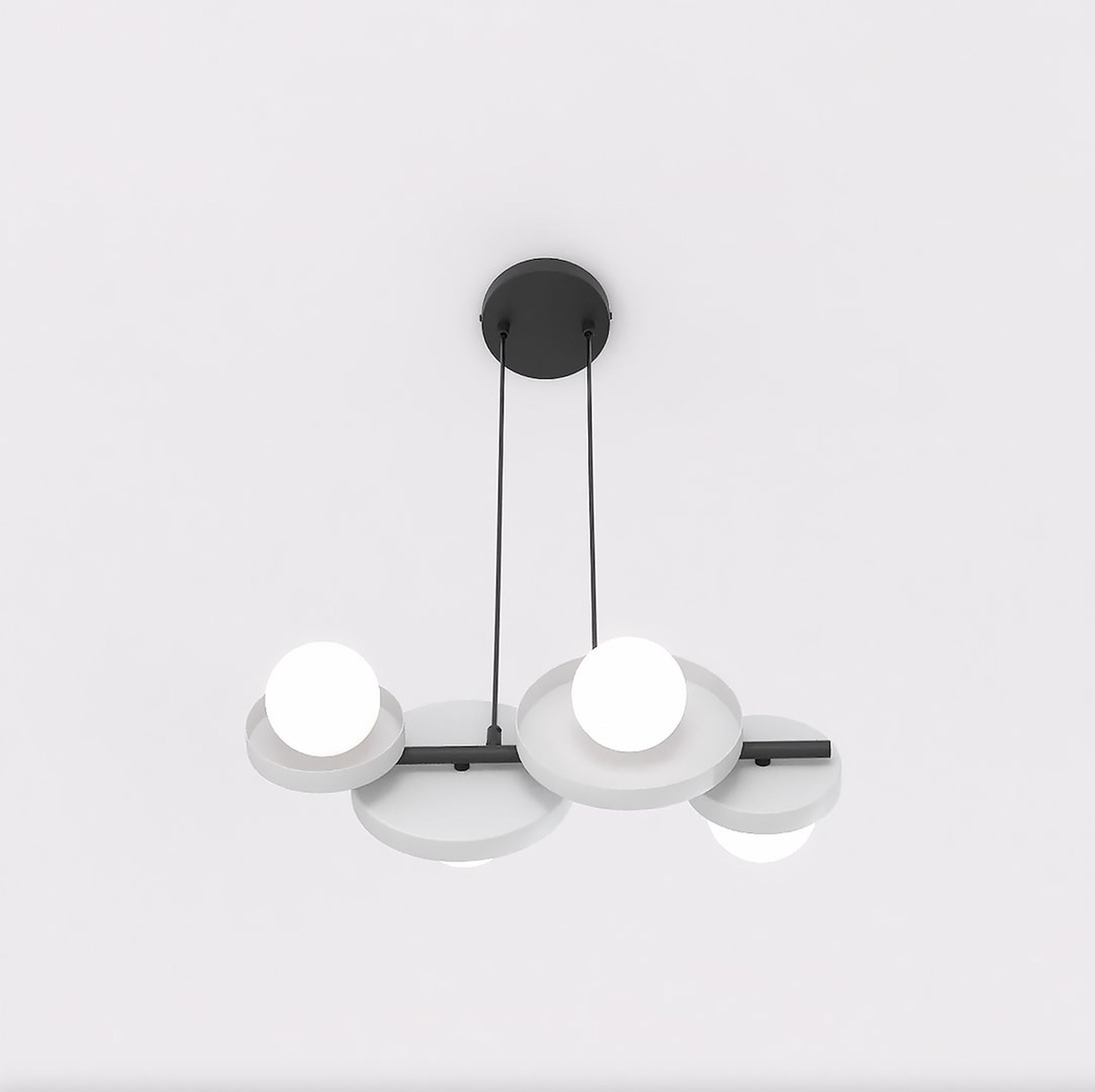 Lampa wisząca Model x4 ciepły szary