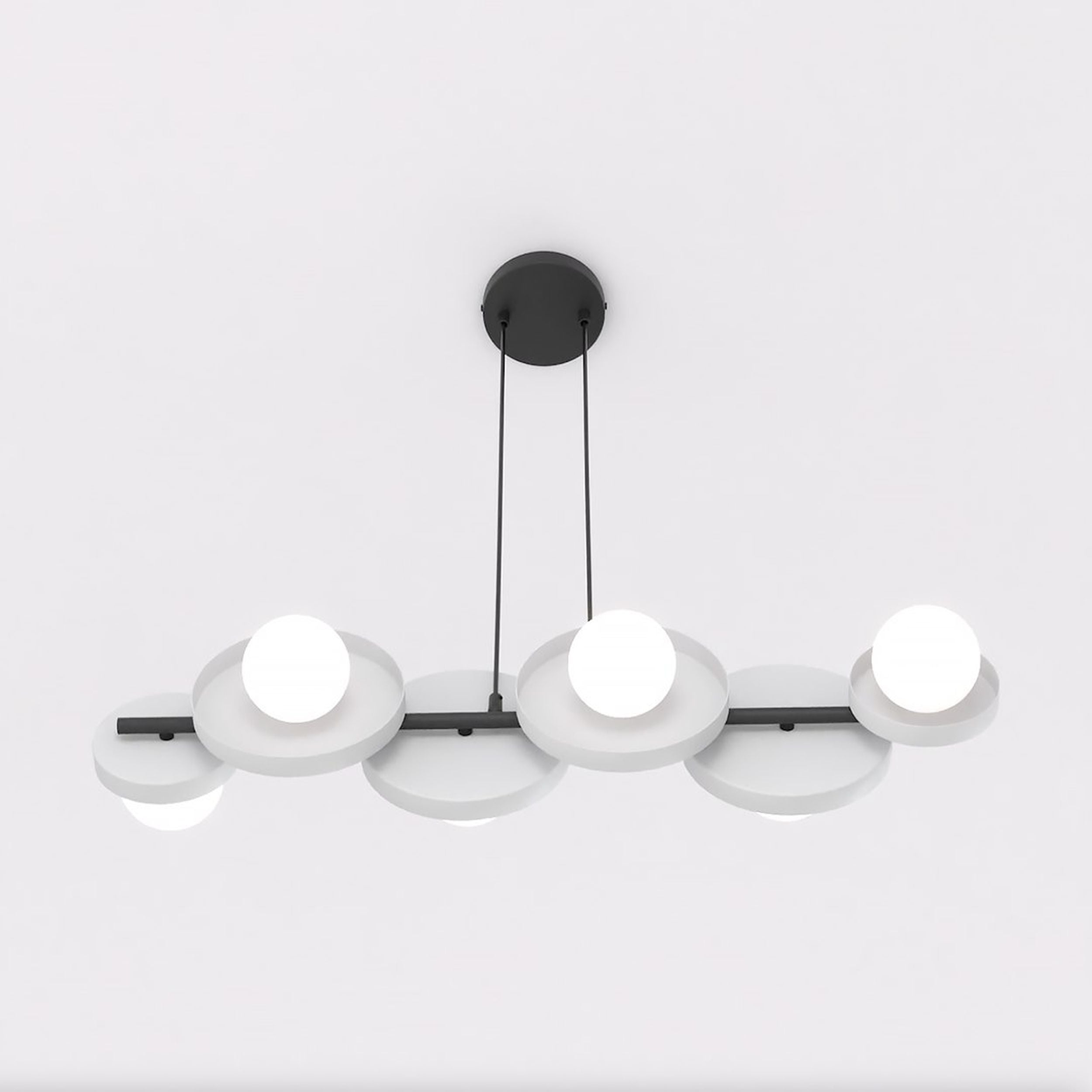 Lampa wisząca Model x6 ciepły szary