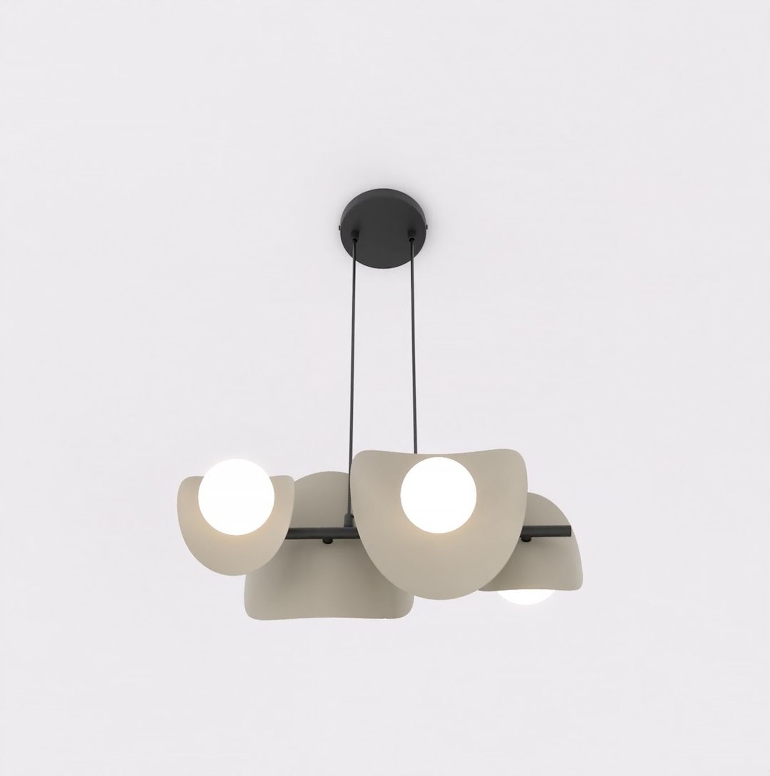 Lampa wisząca Elementi x4 mokka