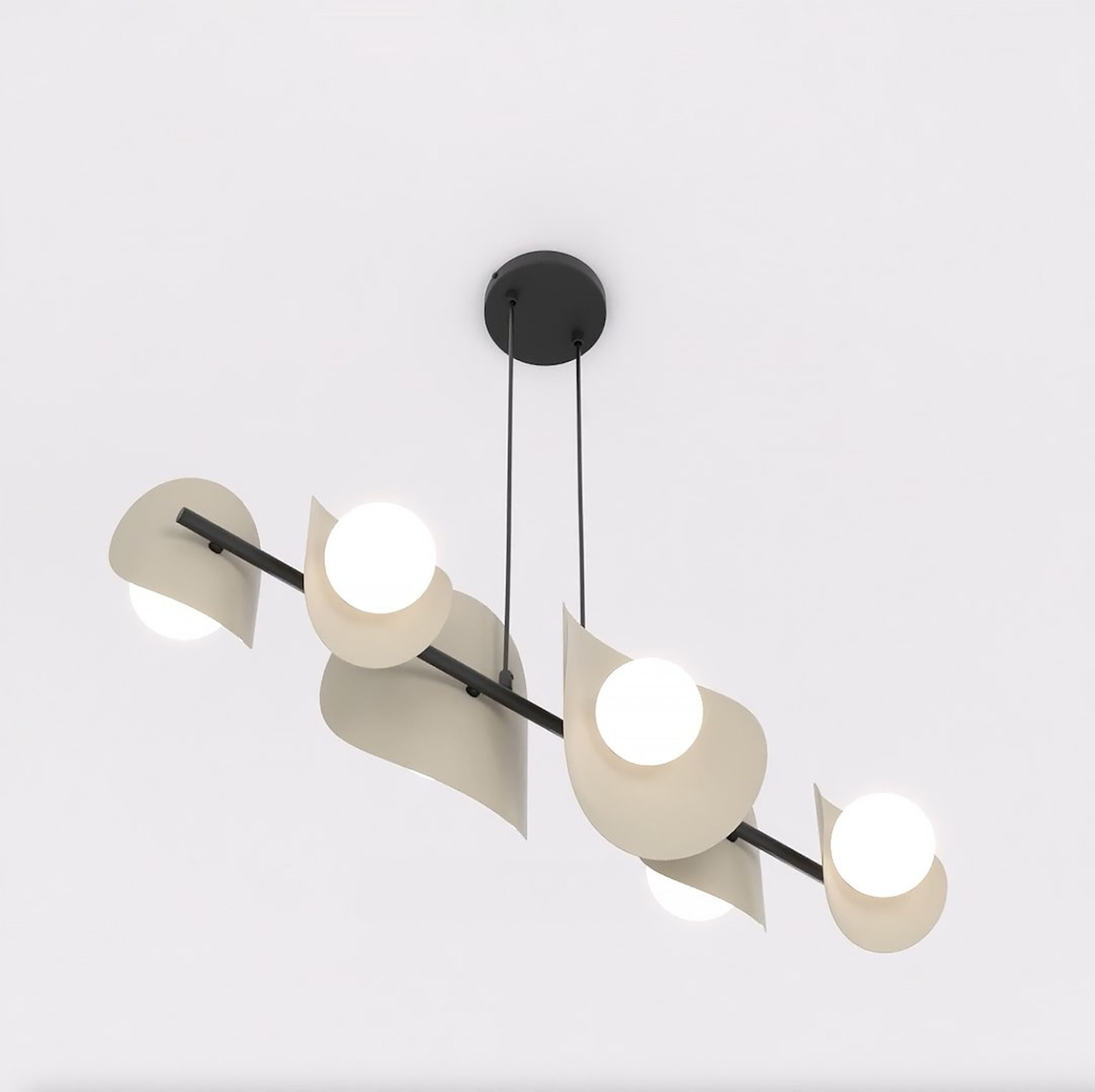 Lampa wisząca Elementi x6 mokka